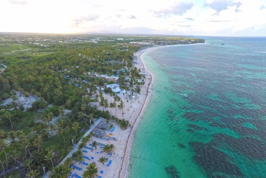 Aerial view coast